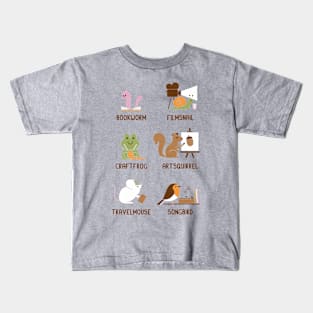 Bookworm And Friends Kids T-Shirt